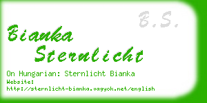 bianka sternlicht business card